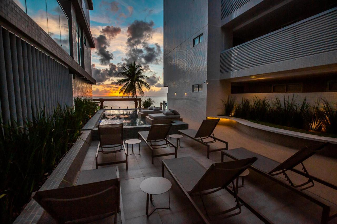 Apartamento Com Jacuzzi Na Beira Mar De Joao Pessoa No Branco Haus Exterior photo